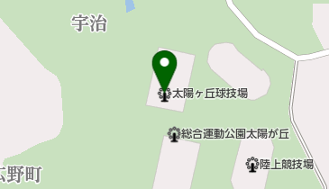 山城総合運動公園太陽ヶ丘球技場の地図画像