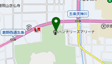 京都市体育館の地図画像