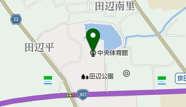田辺中央体育館の地図画像