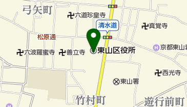 京都市東山地域体育館の地図画像