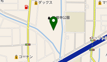 勧修寺公園テニスコートの地図画像