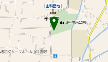 山科中央公園テニスコートの地図画像