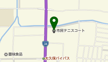 市民テニスコートの地図画像