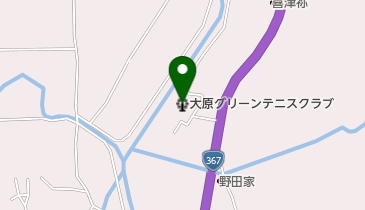大原グリーンテニスクラブの地図画像