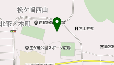 京都市宝が池公園運動施設テニスコートの地図画像