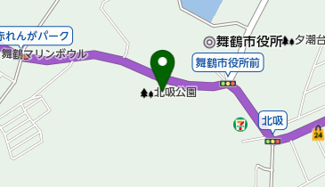 北吸テニスコートの地図画像