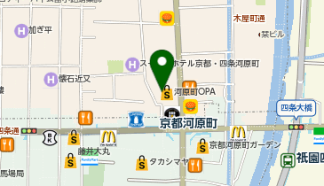 GiGO河原町オーパの地図画像