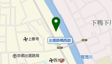 京都府立鴨川公園出雲路橋運動場の地図画像