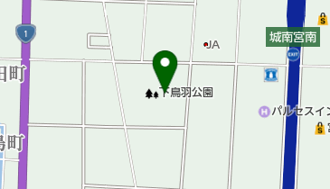 下鳥羽公園球技場の地図画像
