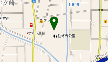 勧修寺公園野球場兼運動場の地図画像