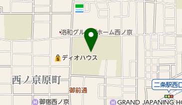 朱雀公園野球場兼運動場の地図画像