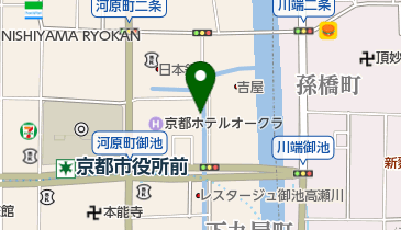 高瀬川河畔の地図画像