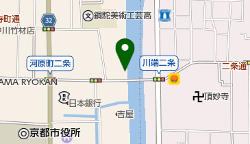 二条大橋の地図画像