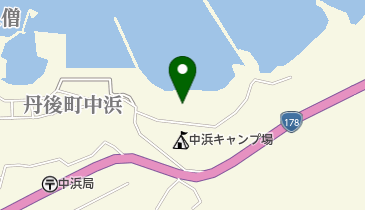 中浜海水浴場の地図画像