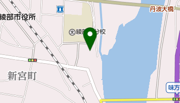 あやべ水無月まつりの地図画像