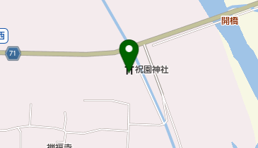 祝園の居籠祭の地図画像