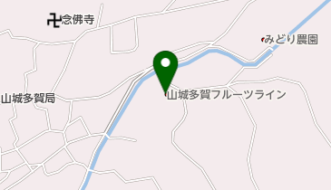 山城多賀フルーツラインの地図画像