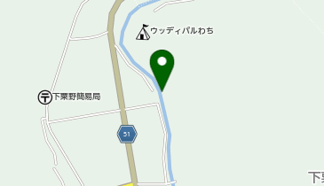 上和知川の地図画像