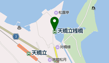天橋立湾内航路の地図画像