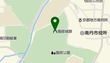 園部城跡の地図画像