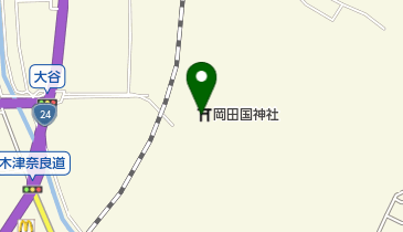 岡田国神社の地図画像