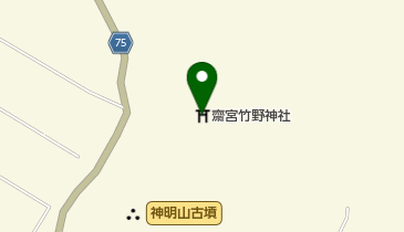 竹野神社の地図画像