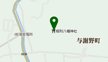 板列八幡神社の地図画像