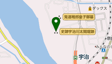 史跡宇治川太閤堤跡の地図画像