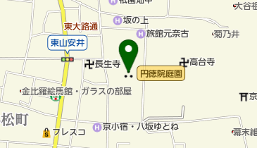 円徳院庭園の地図画像