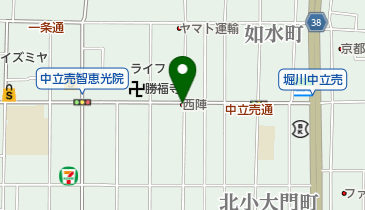 西陣の地図画像