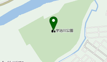 宇治川公園の地図画像