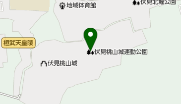 伏見桃山城運動公園の地図画像