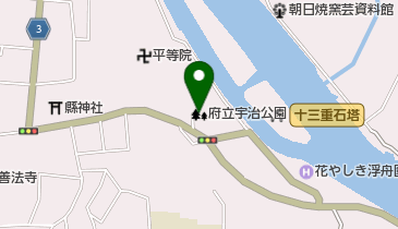 府立宇治公園の地図画像