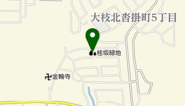 桂坂緑地の地図画像