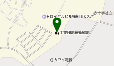 工業団地緩衝緑地の地図画像