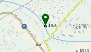 淀緑地の地図画像