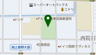 西院公園の地図画像