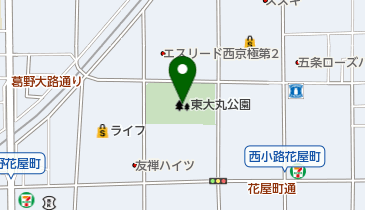 東大丸公園の地図画像
