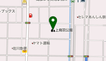 上鳥羽公園の地図画像