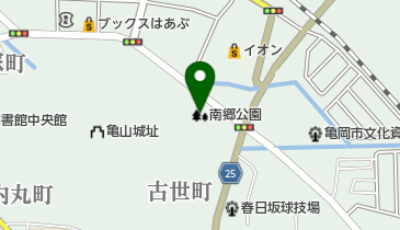 南郷公園の地図画像
