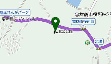 北吸公園の地図画像