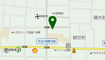 イオンスタイル西陣小町の地図画像