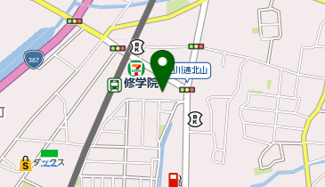 イオンスタイル修学院小町の地図画像