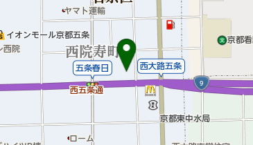 MINI NEXT京都五条の地図画像