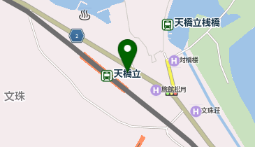 橋立輪業レンタサイクルの地図画像