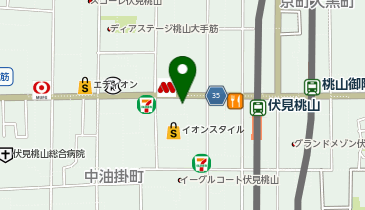 カフェ・ベローチェ伏見桃山店の地図画像