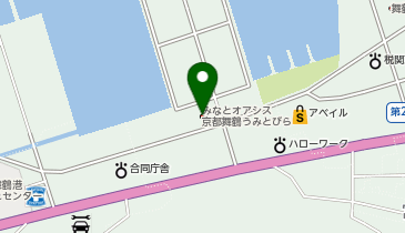 みなとオアシス京都舞鶴うみとびらの地図画像