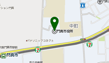 門真市役所の地図画像