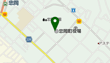 忠岡町役場の地図画像