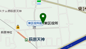 堺市東区役所の地図画像